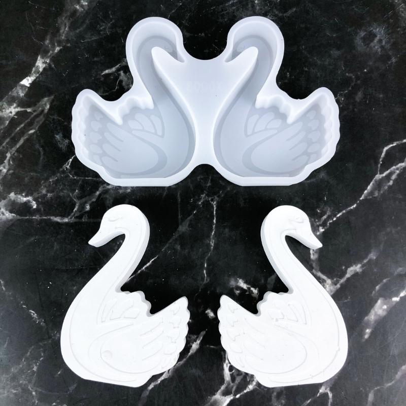 Desk Ornament Mould Flexible Silicone Mold for Animal Figurine Shaped Decoration Gypsum Mold Jewelry Making Supplies