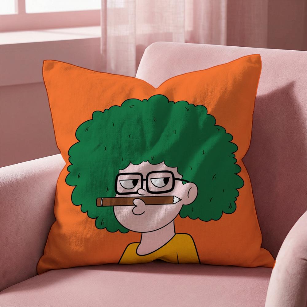 P-Pop ManS Cushion Cover Multi-Scene Pillow Cover for Home & Car - Reversible, Soft & Durable for Daily Use