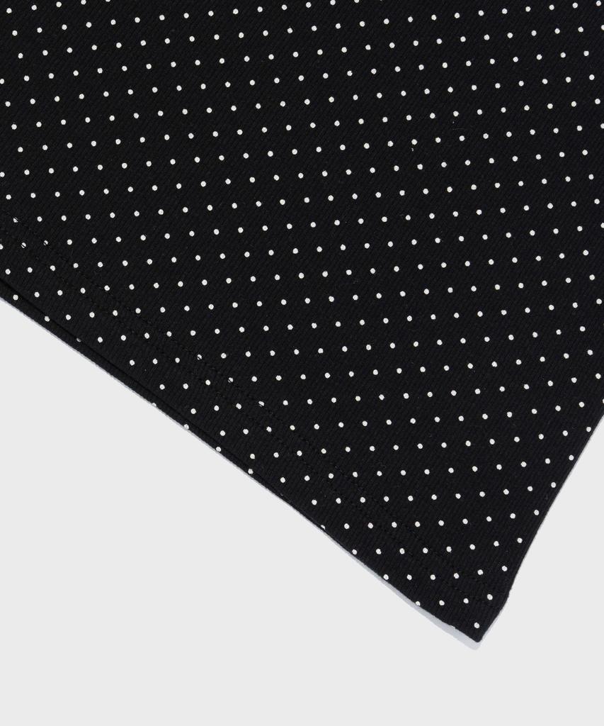 CARGOBROS FOR WOMAN Dot Pattern Short Sleeve T-Shirt (Black)