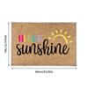 Hello Door Mat Absorbent Welcome Door Mat Non Slip Front Door Mat Decorative Low Profile Doormat for Bathroom Entryway