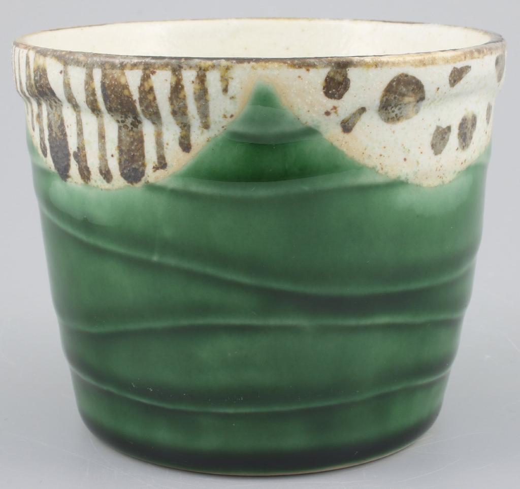 Mino ware soba choko Oribe shaved approximately wide x 7cm capacity approximately made in product number (sake cup), pattern, finish, 8.5cm high,