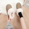 Winter new muffin platform slippers bag head velvet warm and comfortable home cotton shoes cotton shoes