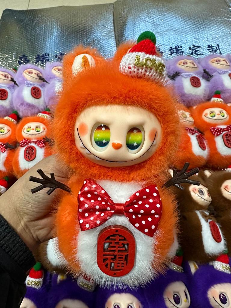 New Year's Snowman Plush Pendant Book Bag Pendant Keychain Gift Doll