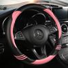 Anti Slip Car Carbon Fiber Steering Wheel Cover for Mercedes Ben AMG 38cm Models A C CLA E GLA GLC GLE S B CLS Class
