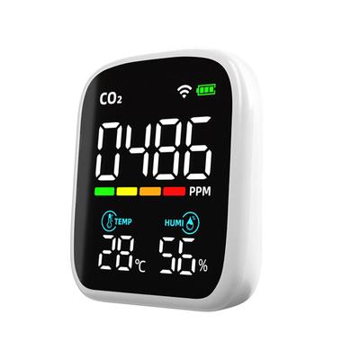 CO2 Carbon Dioxide Detectors Indoor Air Quality Monitor Portable CO2 Monitor PM2.5 PM-1.0 PM10- HCHO TVOC Meter for Home