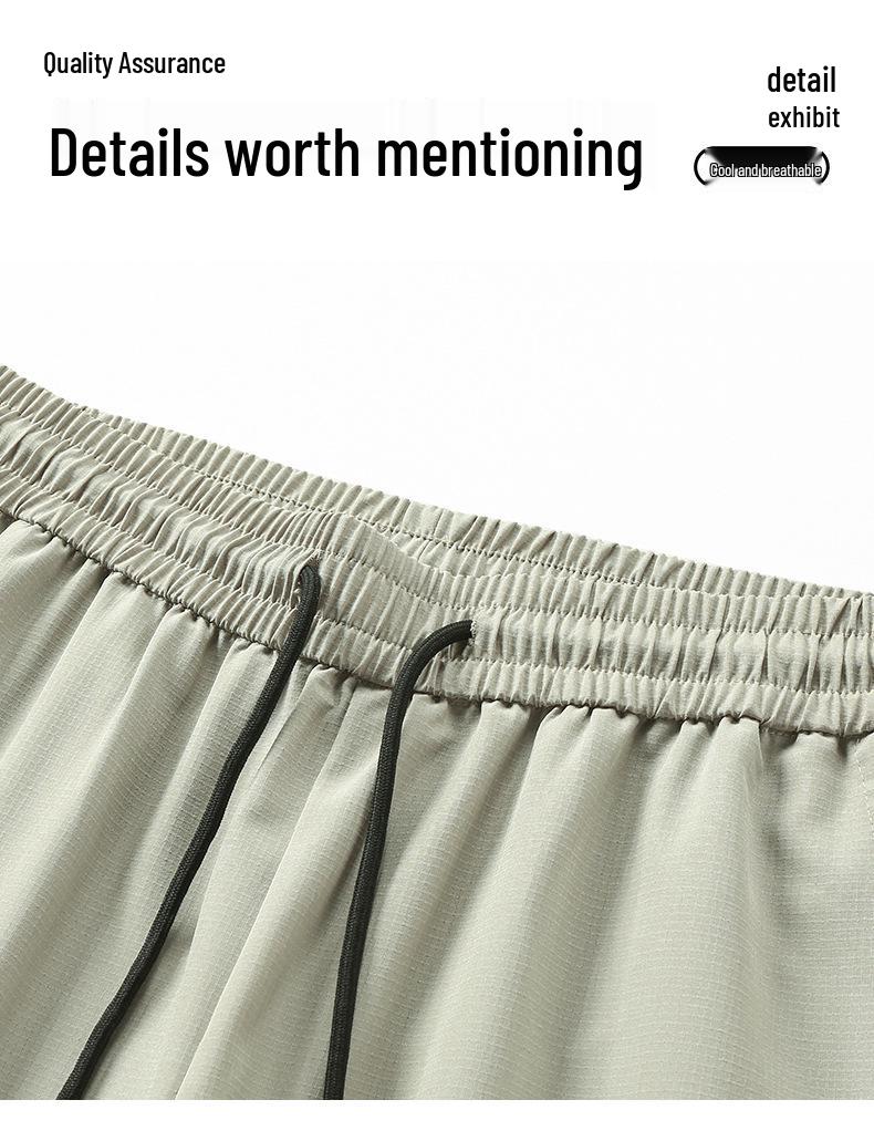 M-8XL Herren Eisseide Schnelltrocknende Shorts: Leichte, atmungsaktive, kühlende Sommer- Cargohosen für 2026.