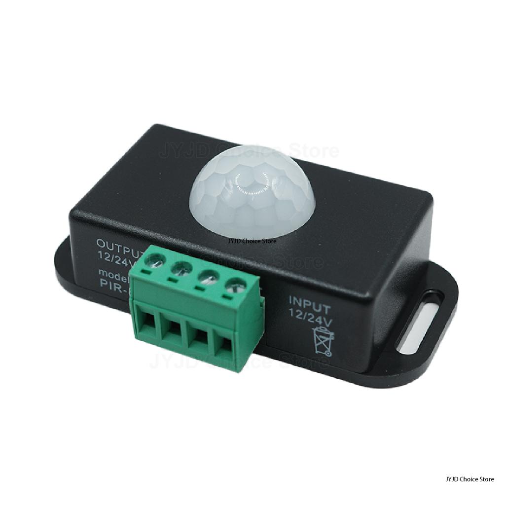 DC 12V-24V 8A PIR Motion Sensor Switch Automatic Adjustable Motion Sensor Motion Sensor Infrared PIR For LED Light