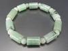 [Stone Town] Natural Jadeite Cylinder with Jade Pattern, Approx. 8.5mm, Design Bracelet