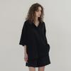 Mommet Surf Collar Shirt Blouse Black