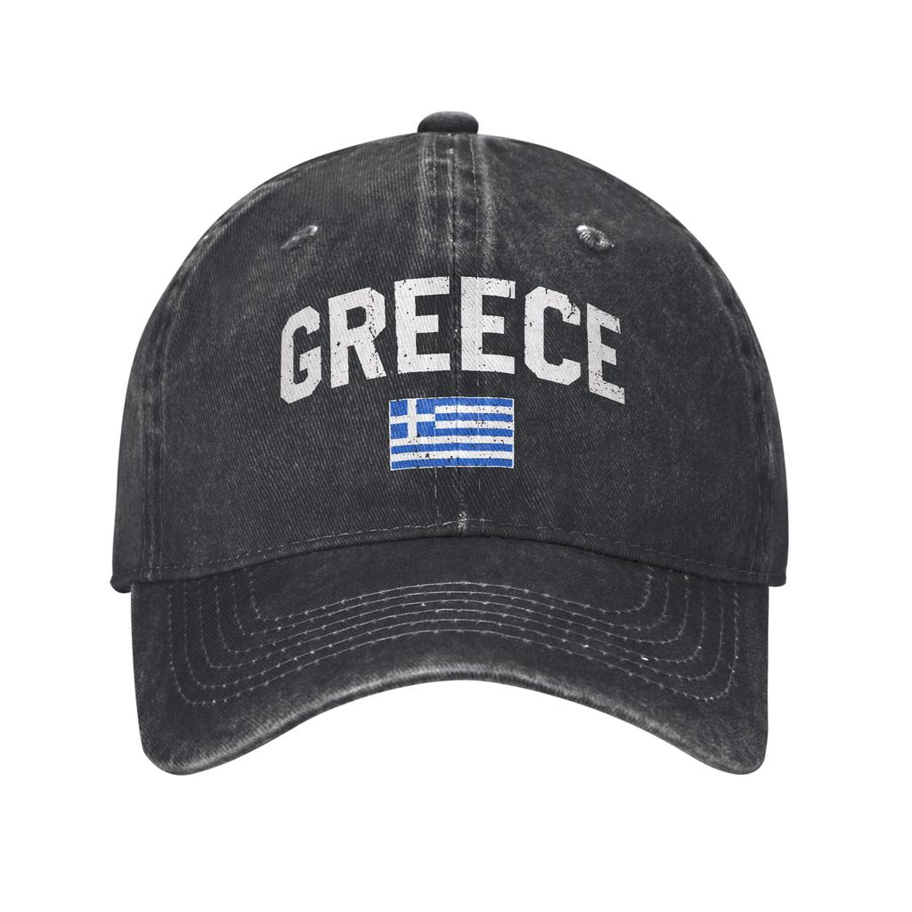 Greece Flag Casual Baseball Cap Running Hippie Hip Hop Hats Summer Wholesale FeUnisex Unisex Y2k Funny Baseball Caps