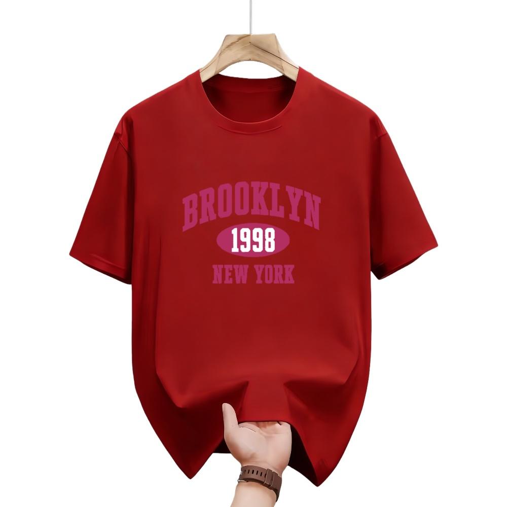 

University 1987 Authentic Printing Mens T Shirts AllMatch Cotton TShirt Retro Summer Clothing Oversize Crewneck Sportswear S