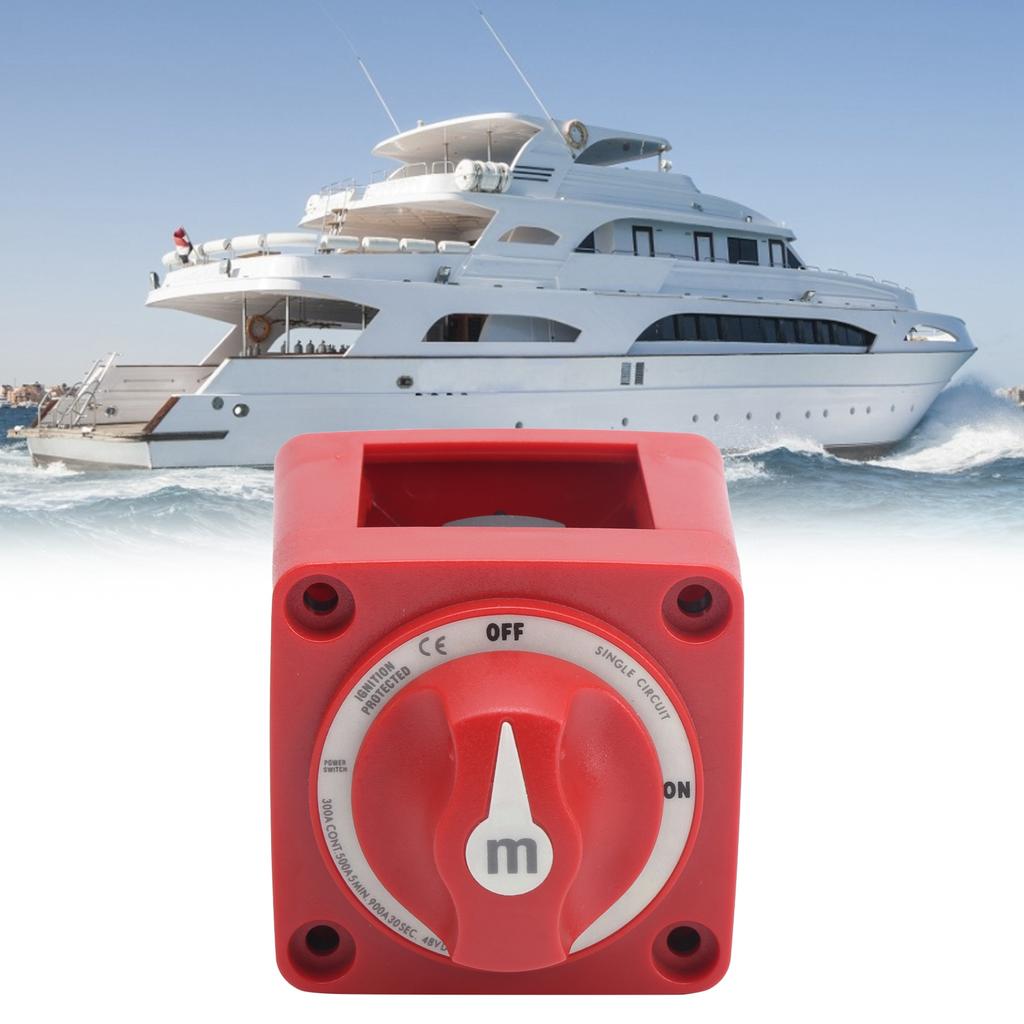 Hochstrom Schalter für Kleine Boote Yacht Ein/Aus Zubehör M5 DC 48V 300A Yacht Netzschalter