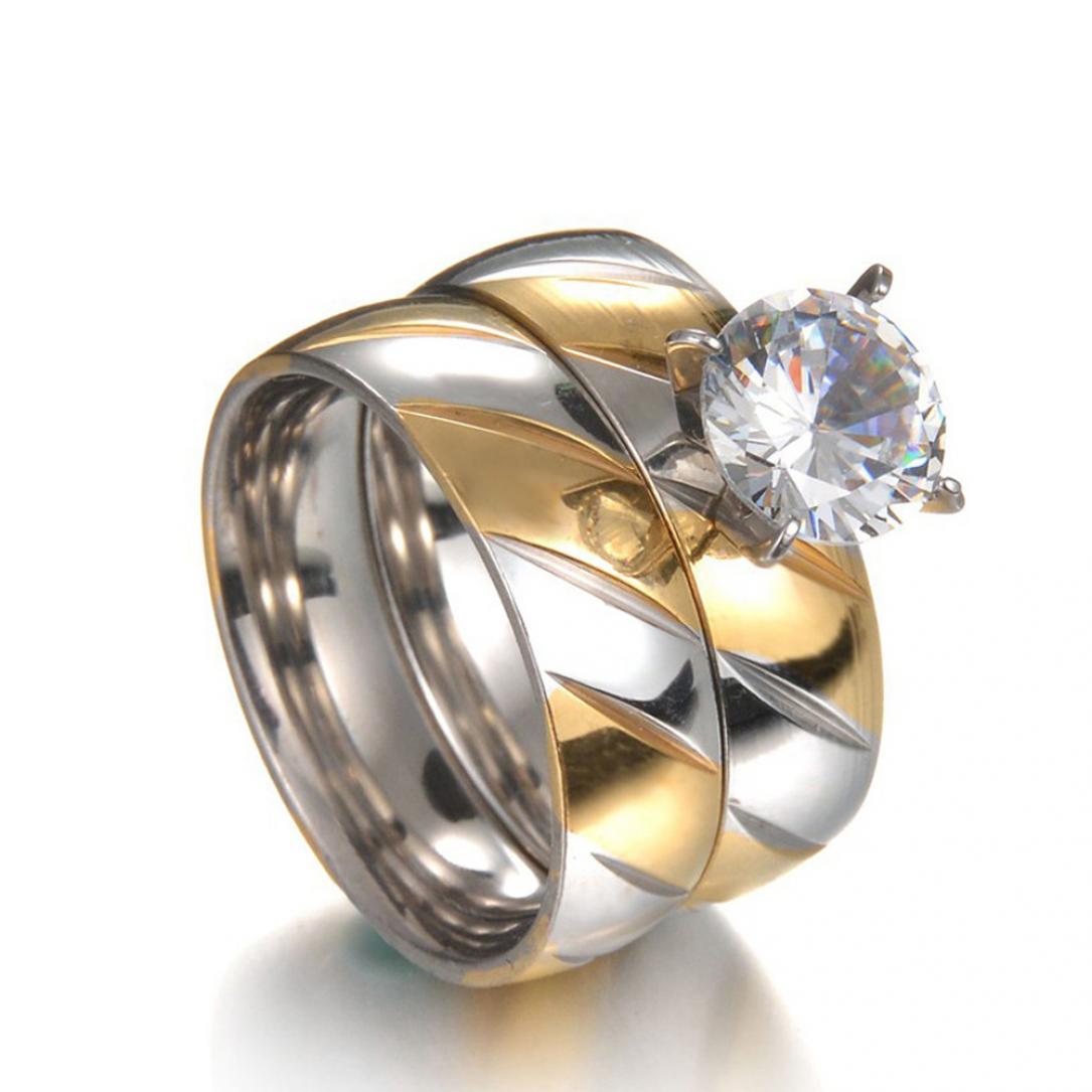 

1 пара одинаковых колец из нержавеющей стали для пары, ювелирные изделия, свадебный подарок