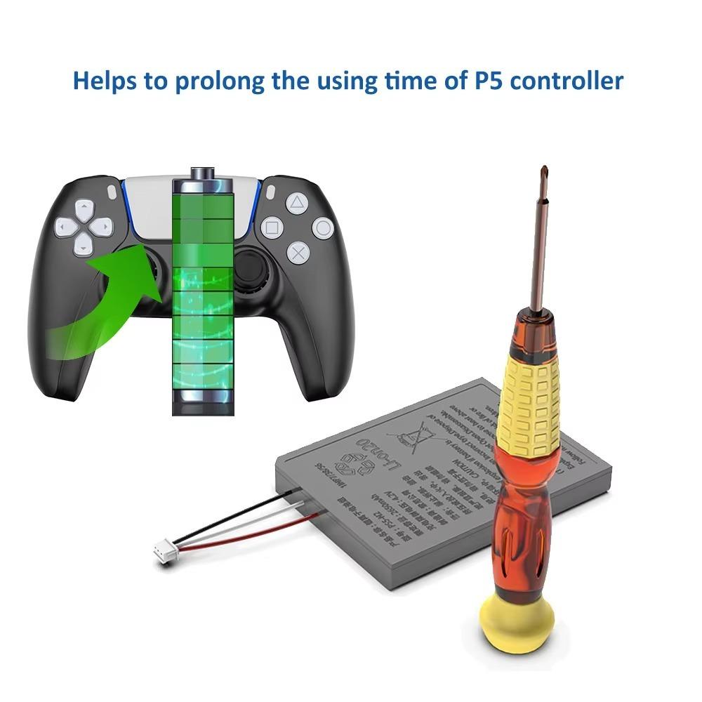 1560mAh Replacement Kit Power Supply, PS5 Controller Charger, Rechargeable Battery Pack for PS5 Joystick Battery JYS-P5141