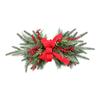 Christmas Stair Wreath with Pinecones Bowknot Hanging Stairs Garlands for Front Door Decoration Winter Wreath Party Gift