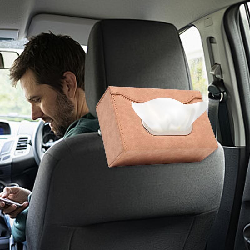 Tissue Holder For Car Soft Tissue Box Cover Napkin Holder Multi-functional Towel Box Cover Tissue Box For Holds Mobile Phones