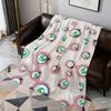 Flower Face Abstract Pop Modern Murakami Soft Warm Plush Blanket Dorm Sofa Living Room Pet Hogar Bedroom Gift Nap Home Flannel
