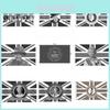 Bandeira de Luto da Rainha Elizabeth II Tecido de Poliéster Para Exibição de Homenagem e Memorial