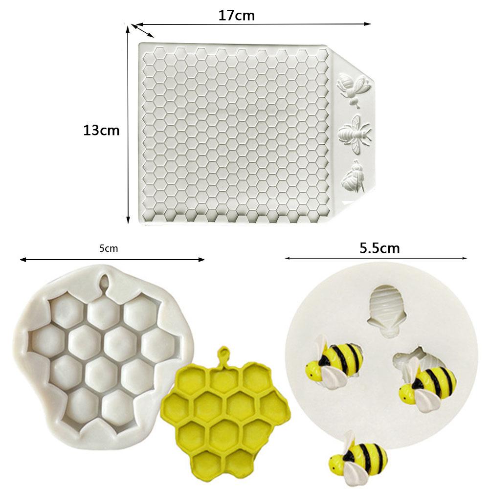 Honeybee Honeycomb Butterfly Bird Fondant Silicone Sugarcraft Birthday Cake Decorating Tools Resin Chocolate Molds for Baking