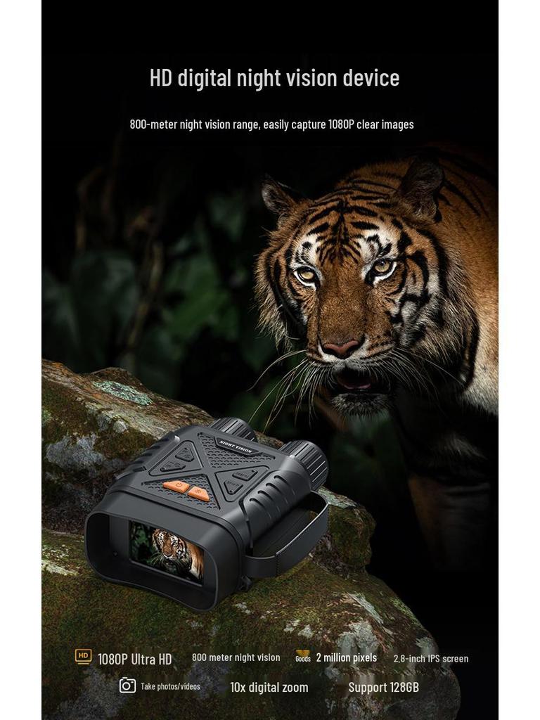 Ultra-HD 4K Night Vision Binoculars with Infrared & Large Screen for Outdoor Use