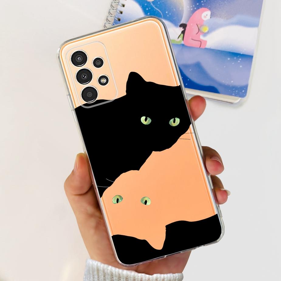 For Samsung Galaxy A23 5G Case New Fasion Painted Cover Clear Silicone Soft TPU Phone Case For Samsung A23 A 23 GalaxyA23 Bumper