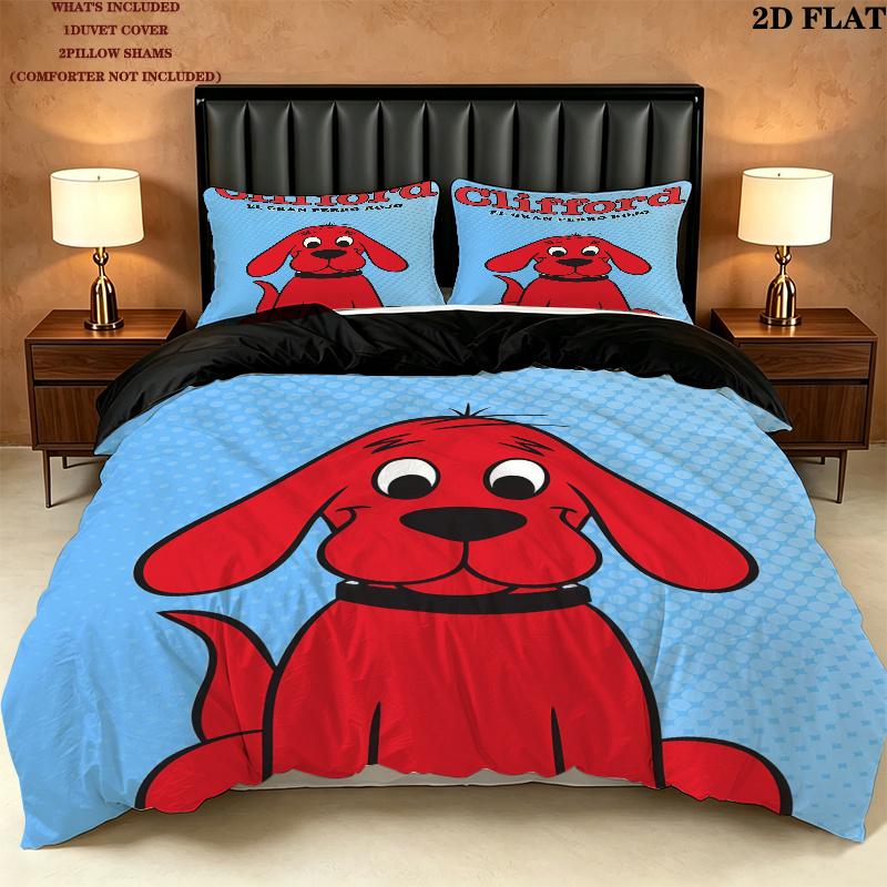 Pimpa Bedding Quilt Set Quilt Cover Pillowcase Home Decoration Birthday Gift (1 * duvet cover + 2 * pillowcase, without core)