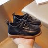 New Korean Version Children's Leather Shoes Baby Fashion Toddler Shoes Boy's Soft Sol Single Shoes Solid Color Casual Shoes
