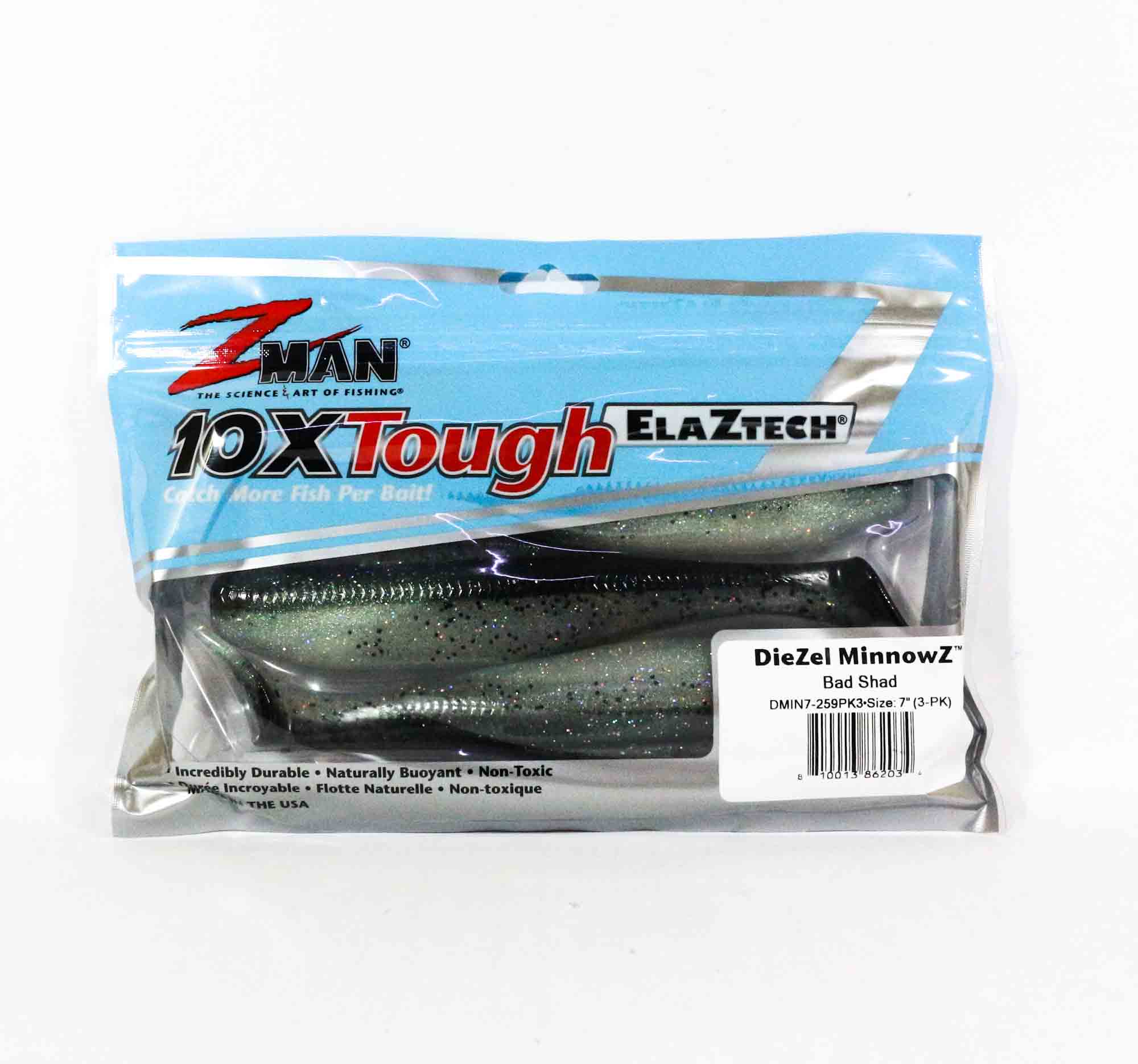 

М яка приманка Zman Diezel MinnowZ 7 Inch 3/Pack Bad Shad (2034)