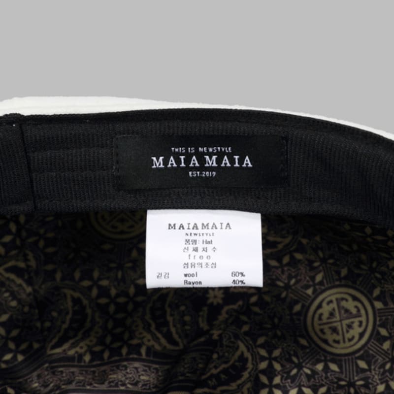 MAIA Wool Beret - Ivory