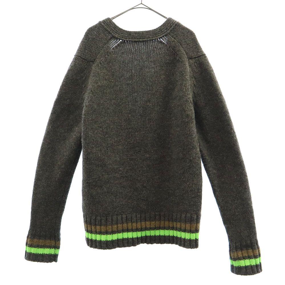 Kolor BEACON Made In Japan Line Long Sleeve Wool Knit Cardigan 2 Gray Men's Used