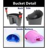 Car Detailing Bucket Organizer - Portable Auto Wash Tool Hanger, Black