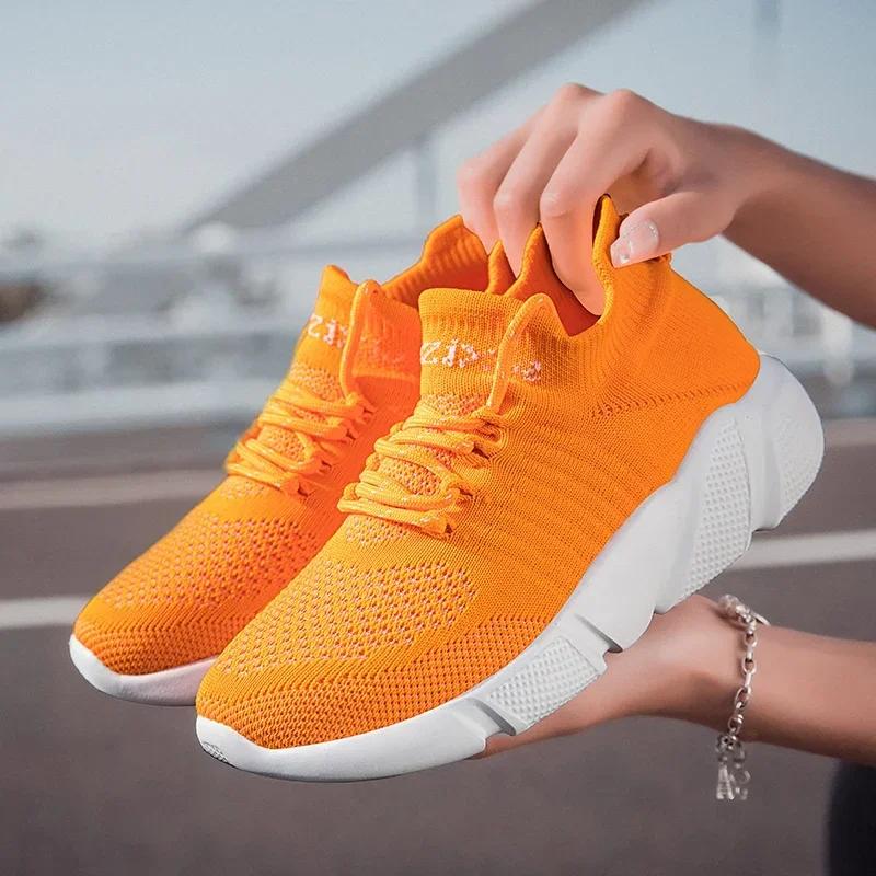 Herren Sneaker Schuhe für Damen Tennis Trend Socken Walking Schuhe Loafer Atmungsaktiv Casual Laufen Sommer Grün Große Größe 35-47