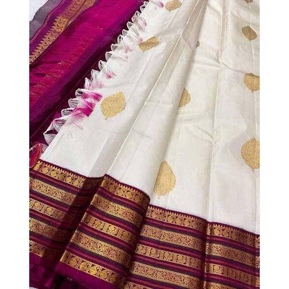 Elegant Party Wear Soft Lichi Silk Saree