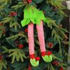 Elf Leg Hanging Ornaments Long-lasting Door Decor Funny Christmas Tree Ornament  Kids