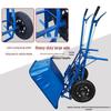 Dual-Wheel Agricultural Handcart for Orchard and Construction Use