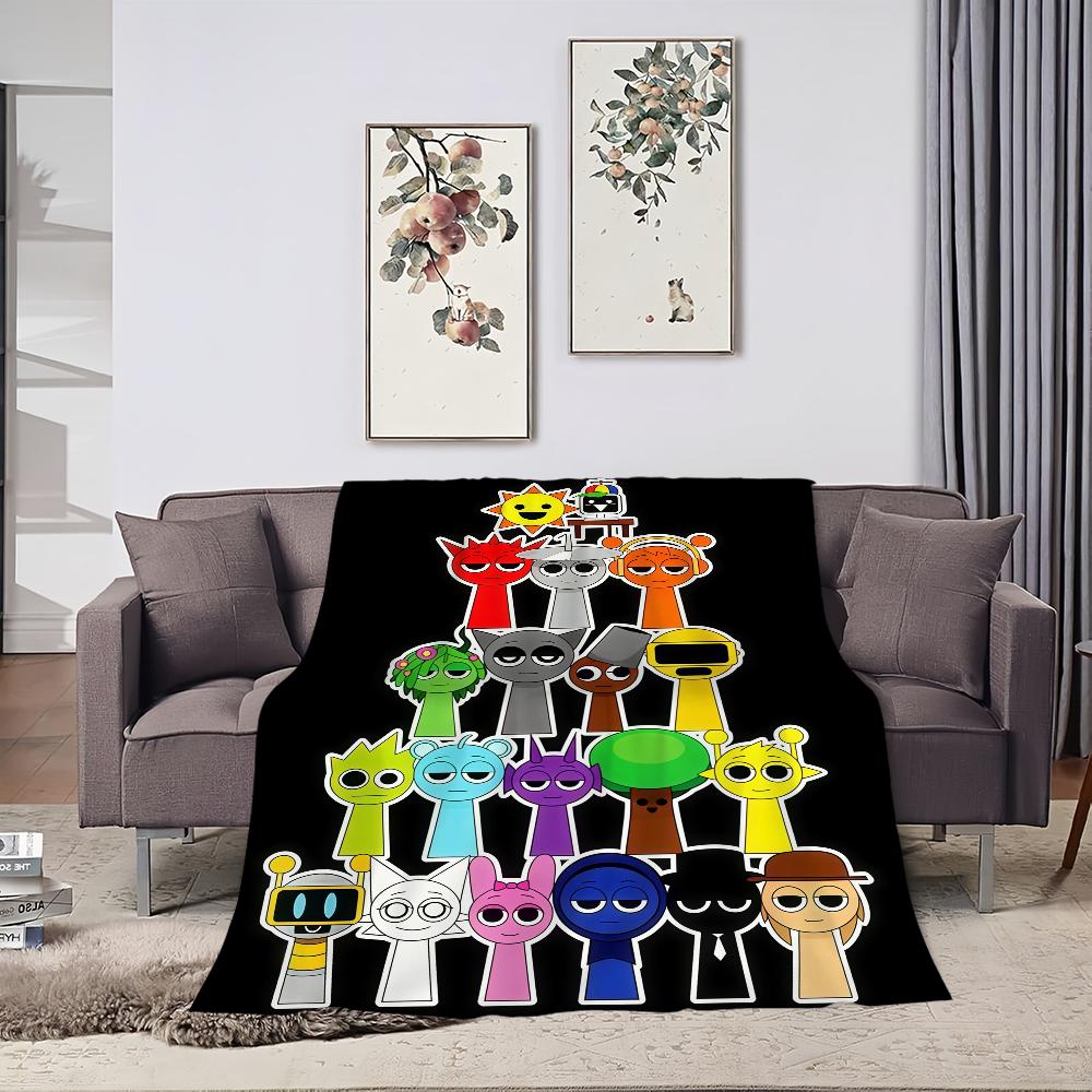 Classic Game I IncrediboXS S SprunkiS Blanket For Soft Throw Blanket for Picnic BedSofa Home Bedroom Cozy Warm Comfortable