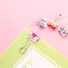 24PCS/Box Small Size 19mm Printed Metal Binder Clips Paper Clip Clamp Office School Binding Supplies