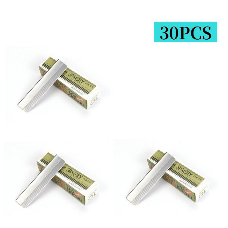 YS00039-10/100PCS Eyebrow Trimming Stainless Steel Women's Eyebrow Shaver Facial Shaver Hair Removal Knife Makeup Tool