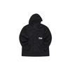White Mountaineering Logo Solid Loose Casual Woven Hooded Outdoor Work Jacket Men Jackets Deep-Black T11M237706F-BK
