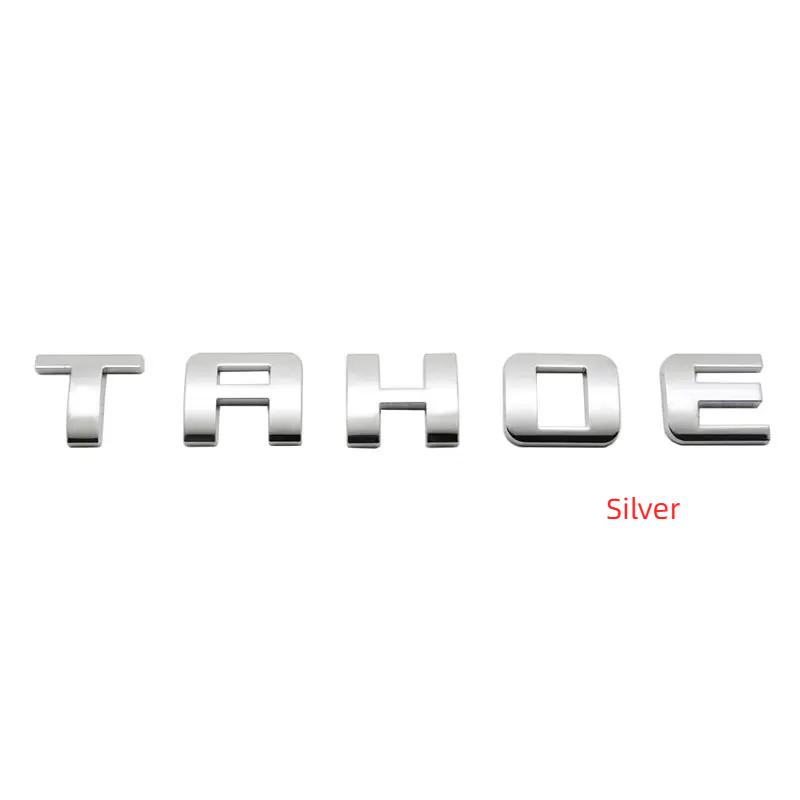 

НОВЫЕ автозапчасти для Chevrolet TAHOE модифицированный логотип автомобиля ABS задний багажник наклейка значок на дверь пикапа наклейка Silver