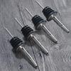 Home Stoppers Tools 4pcs Bar Beverage Drinks Liquor Pourer Restaurant Spouts Stainless Steel Wine Bottle Useful