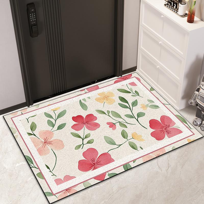 Wire Ring Entry Mat Ins Air Resistant Dirty PVC Can Be Cut Silk Ring Mat Non-slip Easy To Clean Entry Door Carpet