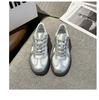 European Station Silver Dexun Shoes 2025 Autumn New Flat Bottom Versatile Low-top Shoes Niche Casual Retro Board Shoes