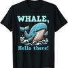 T Shirt Wal Hallo Dort S Lustig Wortspiel Meerestierliebhaber Geschenk Vintage Washed Top For Everyday Wear Homme Casual