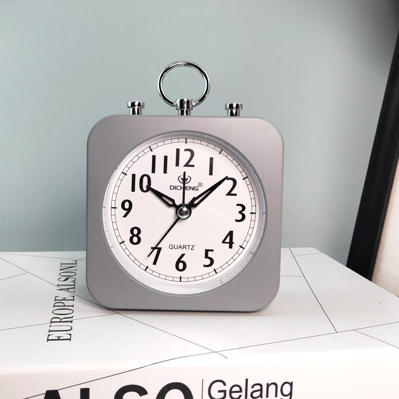 Korean creative candy lazy silent alarm clock desktop simple wind clock