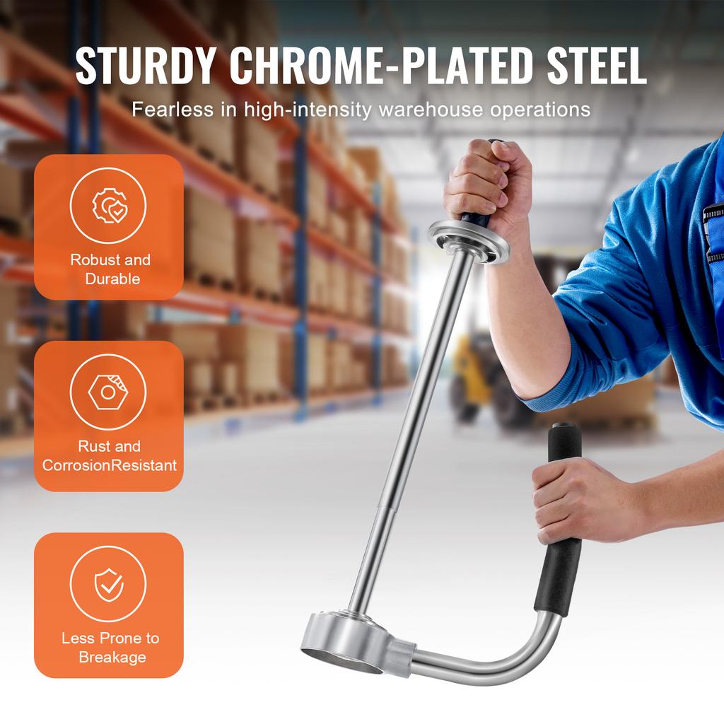 SucceBuy Stretch Film Dispenser Manual Packaging Machine Shrink Film Telescopic Puller Holds Range 30-50cm for Pallet Wrapping