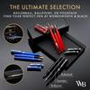 Wordsworth Black Rollerball Pen Luxury Pen Chrome Red Refillable Refillable Gift for Men and Professional Nice and Fancy Pen for Work & - - Finish,