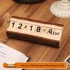 Wooden Day & Week Desk Calendar Decor