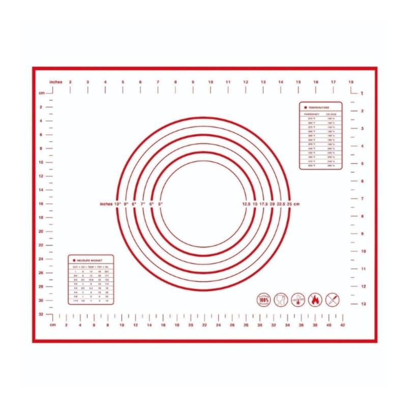 Heat Resistant Silicone Pastry Mats For Oven Microwave Safe Nonslip Surfaces Easy Storage Kitchen Baking Essential