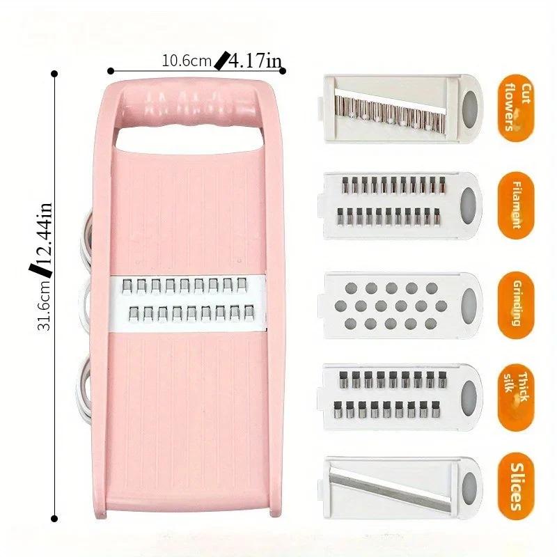 Mandoline Slicer for Kitchen 5-in-1 Mandoline Food Slicer,Potato/Cheese/Vegetable/Carrot/Cucumber Grater